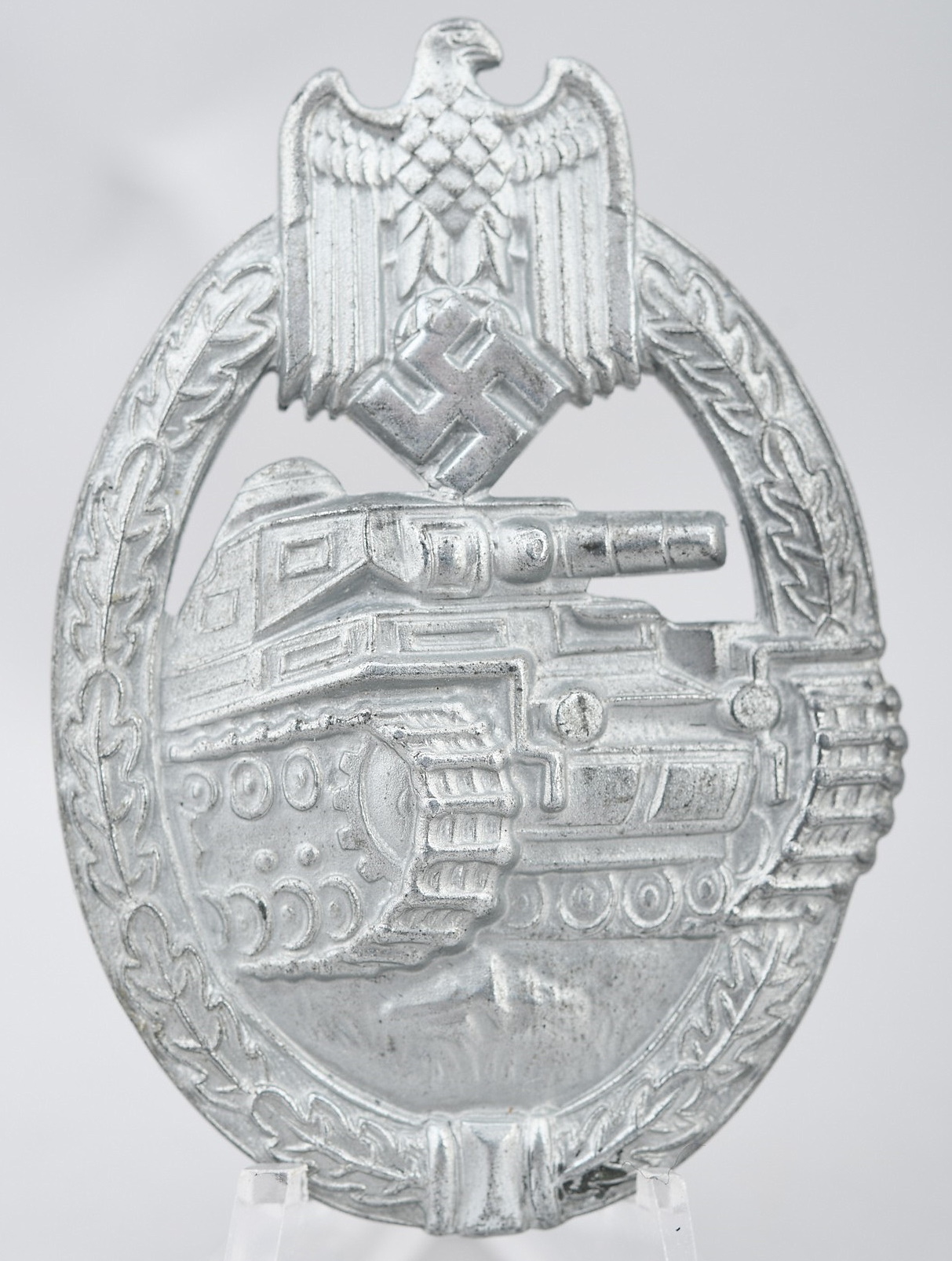 Panzer Assault Badge in Silver Maker Marked Frank & Reif - Military ...