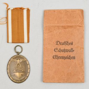 West Wall Medal with Paper Envelope of Issue