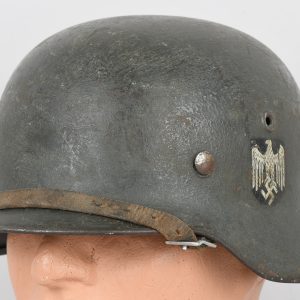 Named Heer SD M40 Rough Paint Combat Helmet