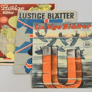 3 x German WWII Humor Magazine “Lustige Blätter” May 1943