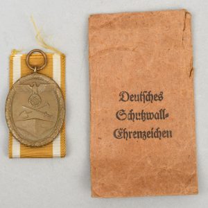 West Wall Medal with Paper Envelope of Issue