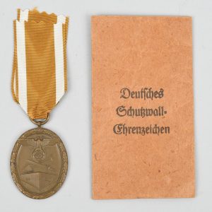 West Wall Medal with Paper Envelope of Issue