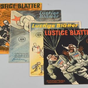 4 x German WWII Humor Magazine “Lustige Blätter” August 1943